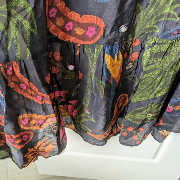 FARM Rio Navy Tropical Tapestry Maxi Dress - Picture 3 of 10